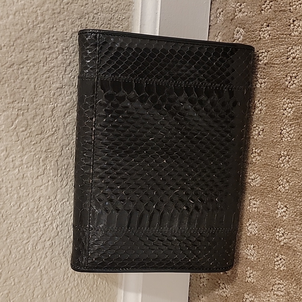 Python, Clutch/Shoulder Bag, Black - image 2